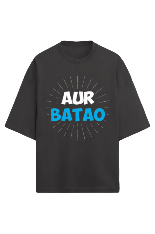 Unisex Oversize Terry T-Shirt_Aur Batao_Memes Collection