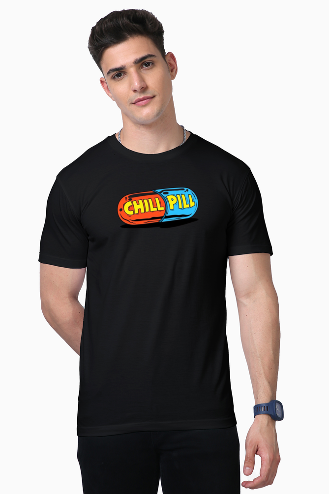 Men's Supima T-Shirts_Chill Pill_Humor Collection