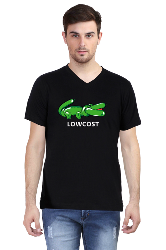 Men's V Neck Half Sleeve T-Shirt_Lowcost