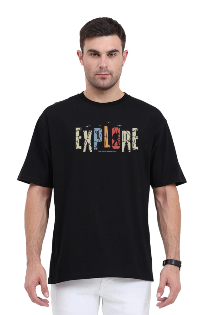 Men's Oversize Half Sleeve T-Shirt_Explore