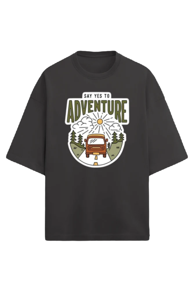 Unisex Oversized Terry T-Shirt_Adventure