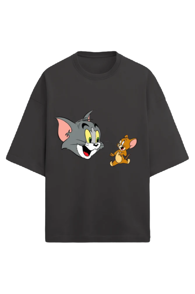 Unisex Terry Oversized T-Shirt_Tom n Jerry