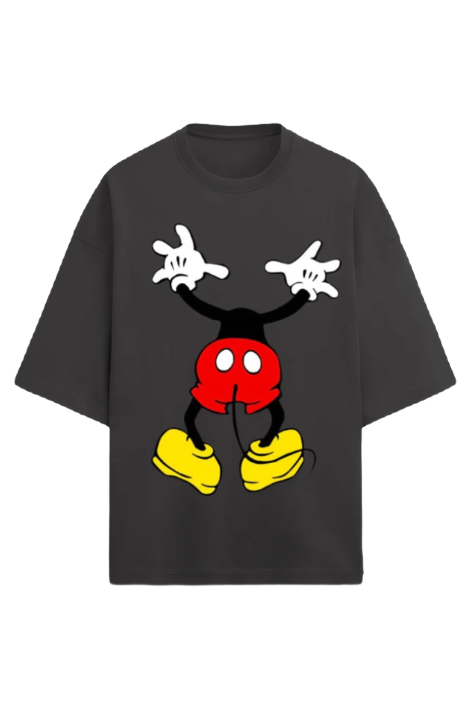 Unisex Oversized Terry T-Shirt_Mickey Looking