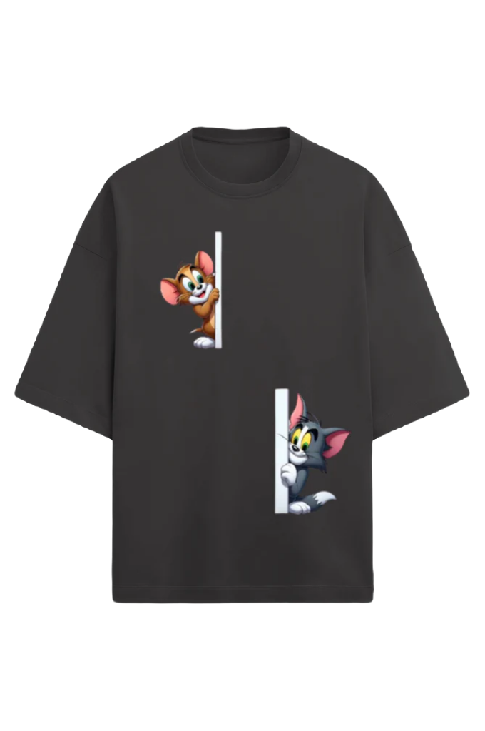 Unisex Terry Oversized T-Shirt_Tom n Jerry