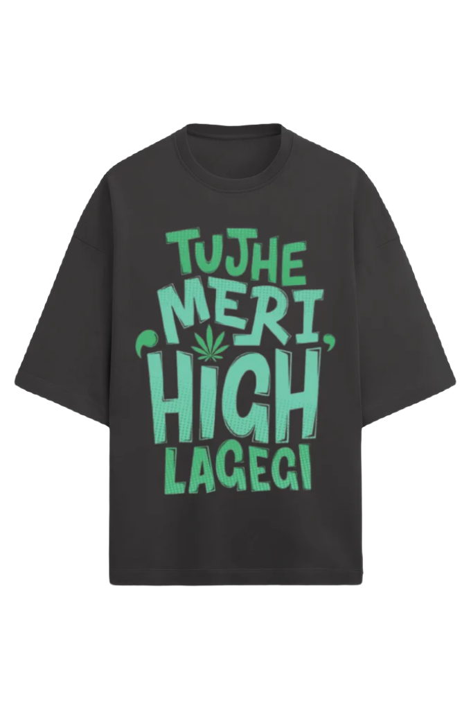 Unisex Oversize Terry T-Shirt_High Lagegi_Memes Collection