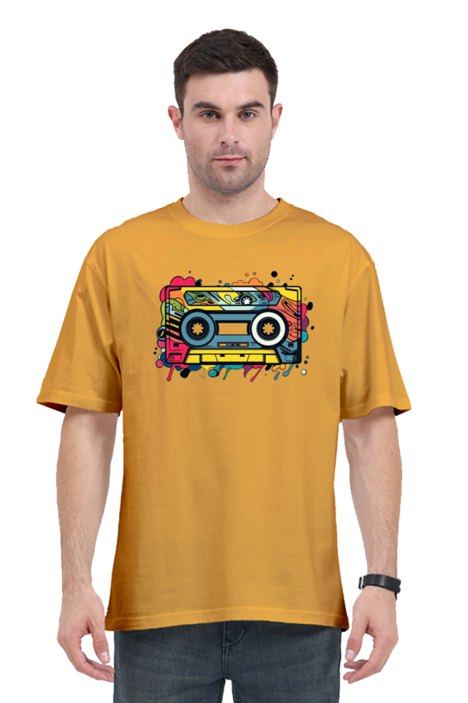 Men's Oversize Half Sleeve T-Shirt_Only Cassette