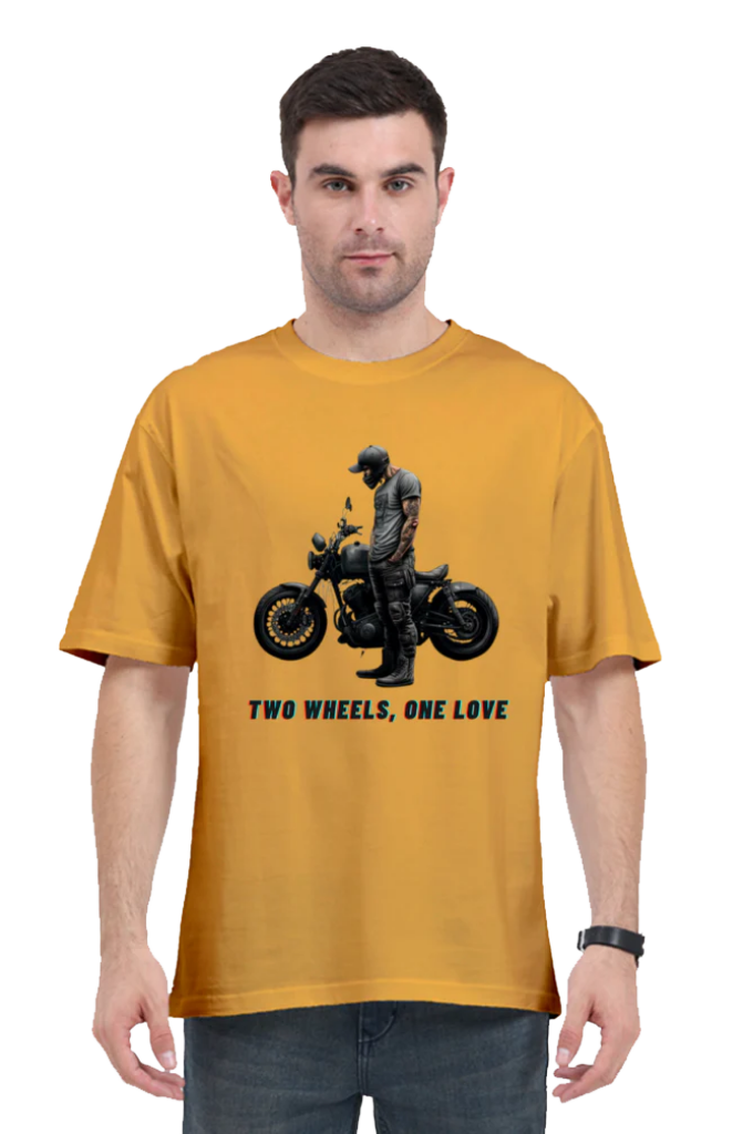 Men's Oversize Half Sleeve T-Shirt_Bike Love