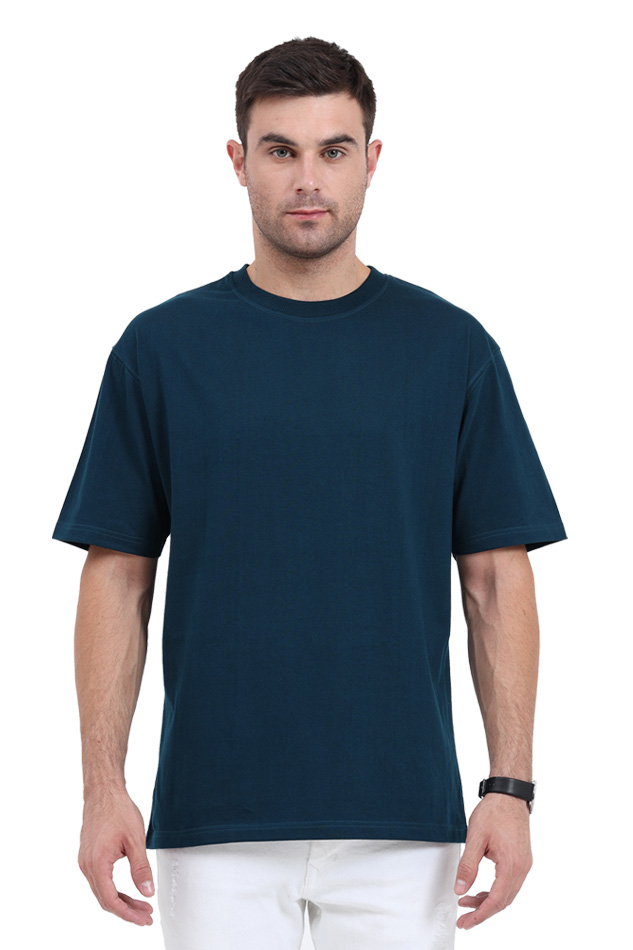 Men's Oversize Half Sleeve T-Shirt_Plains