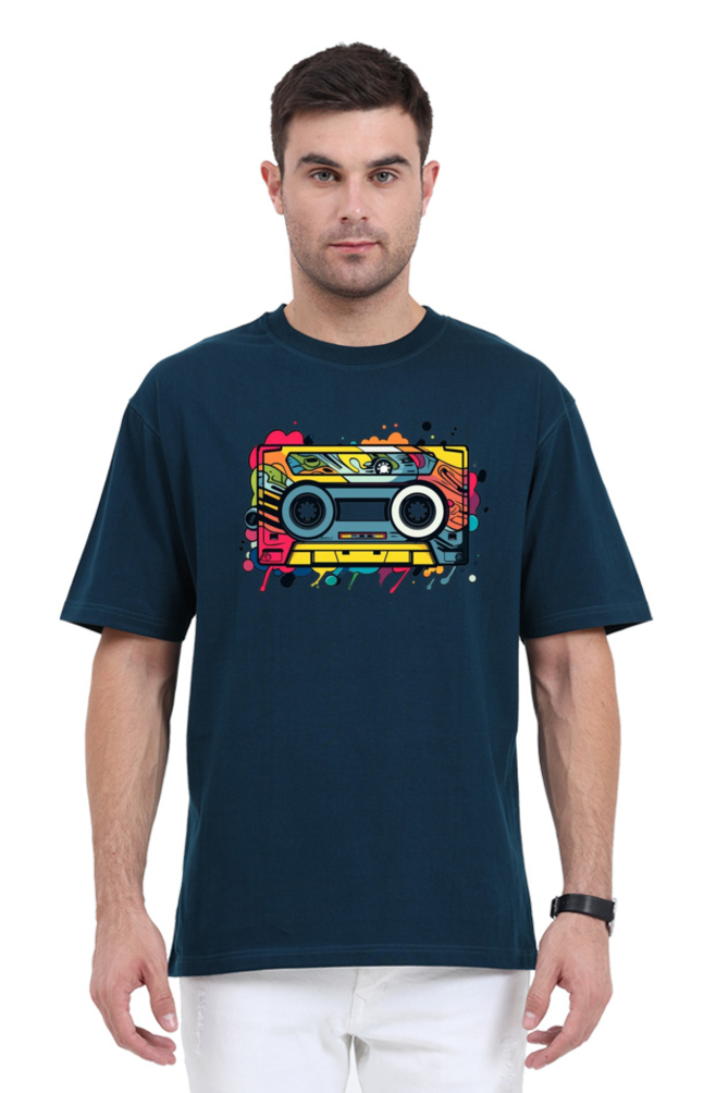 Men's Oversize Half Sleeve T-Shirt_Only Cassette