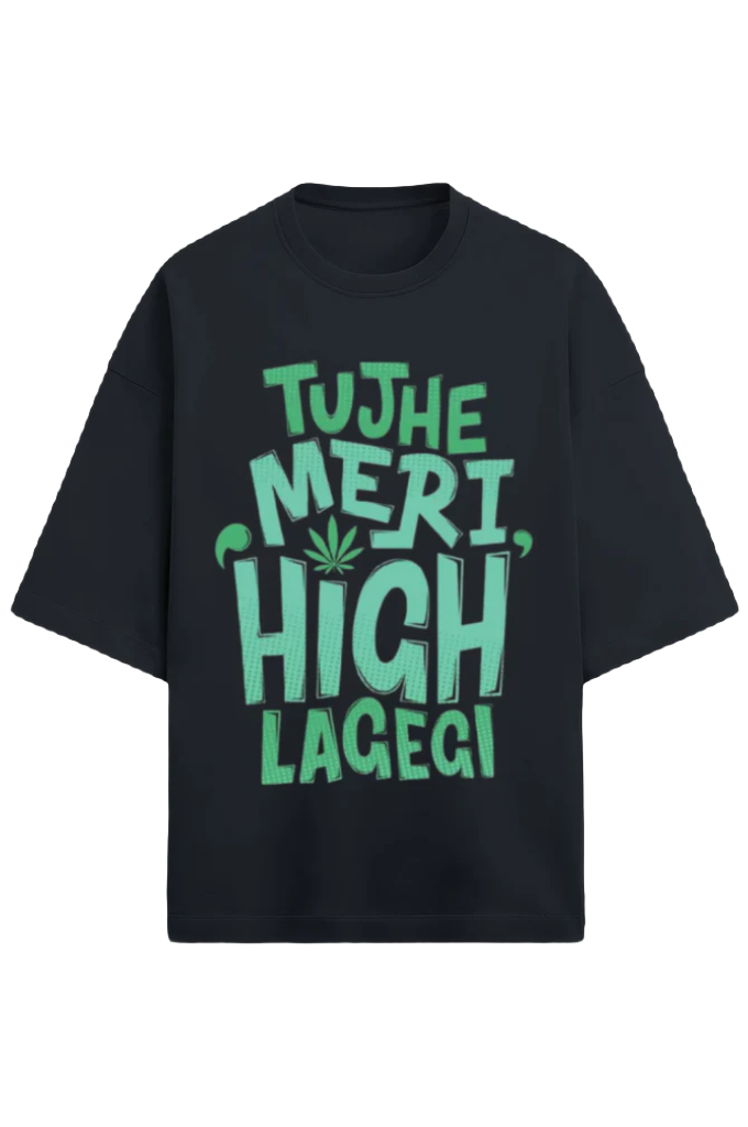 Unisex Oversize Terry T-Shirt_High Lagegi_Memes Collection