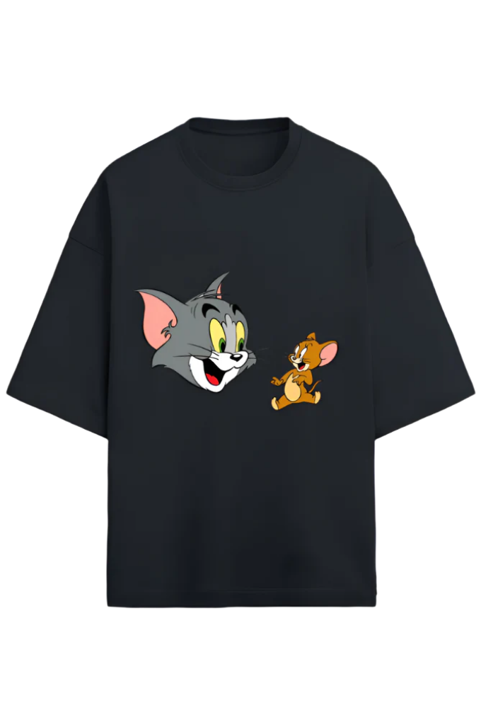 Unisex Terry Oversized T-Shirt_Tom n Jerry