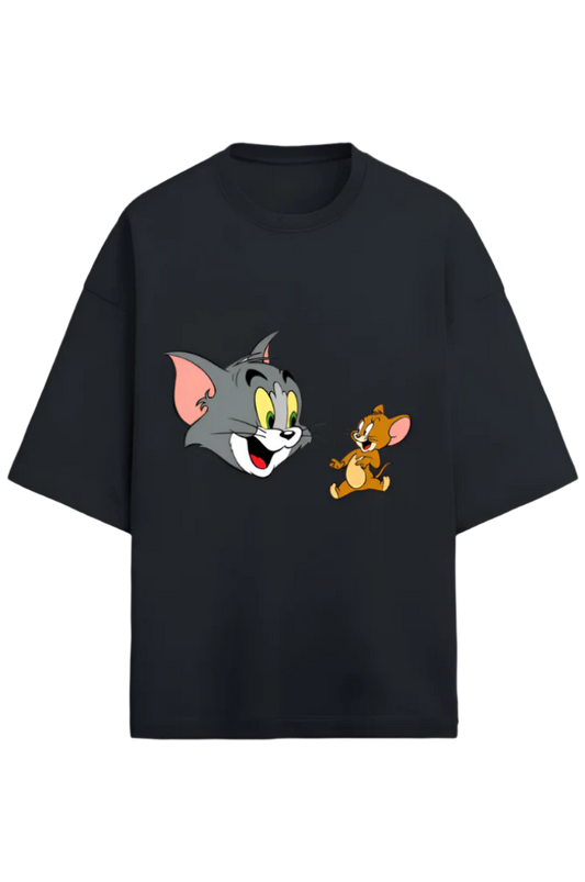 Unisex Terry Oversized T-Shirt_Tom n Jerry