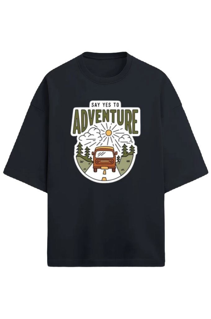 Unisex Oversized Terry T-Shirt_Adventure