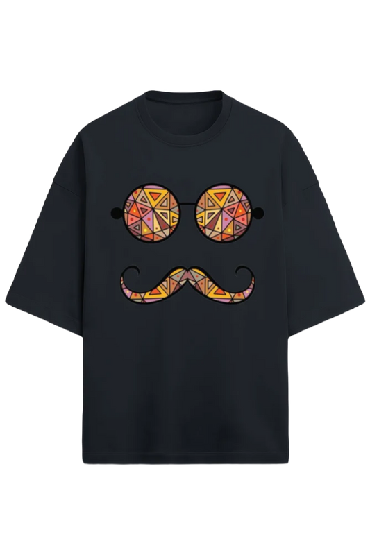 Unisex Oversize Terry T-Shirt_Moustache