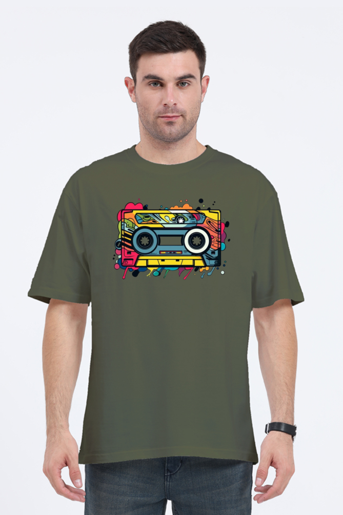 Men's Oversize Half Sleeve T-Shirt_Only Cassette