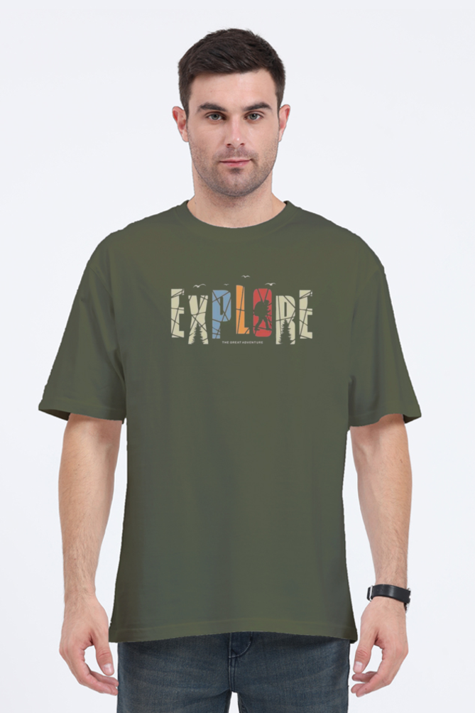 Men's Oversize Half Sleeve T-Shirt_Explore