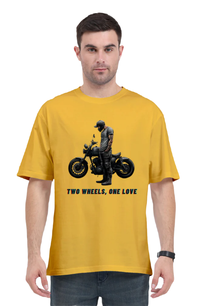 Men's Oversize Half Sleeve T-Shirt_Bike Love