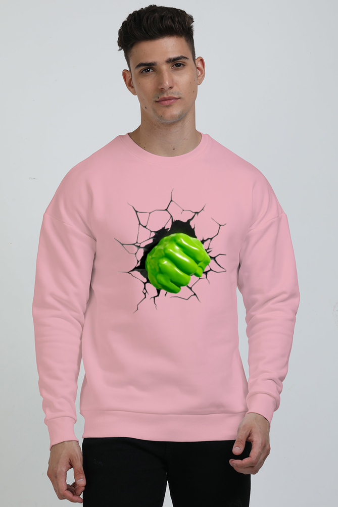 Men's Oversized Sweatshirts_Hulk Punch