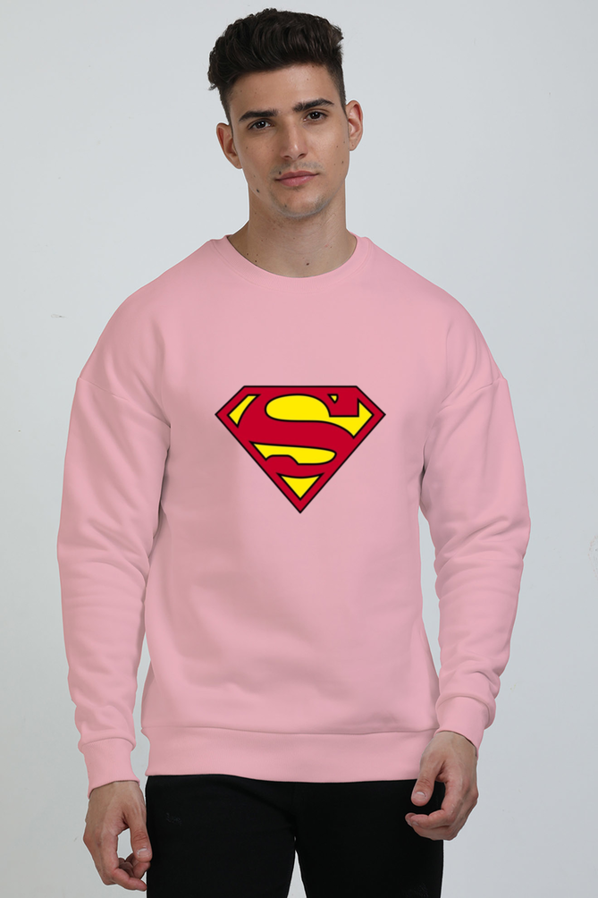 Men's Oversized Sweatshirts_Superman Logo