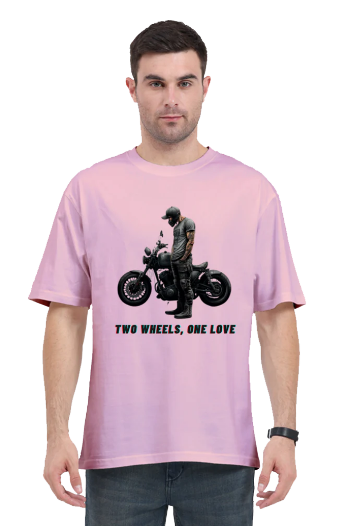 Men's Oversize Half Sleeve T-Shirt_Bike Love