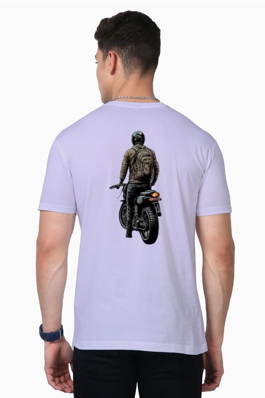 Men Supima T-Shirts_Lone Biker_Biking Collection