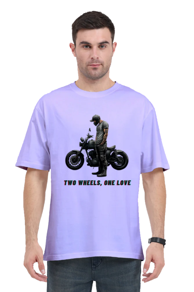 Men's Oversize Half Sleeve T-Shirt_Bike Love