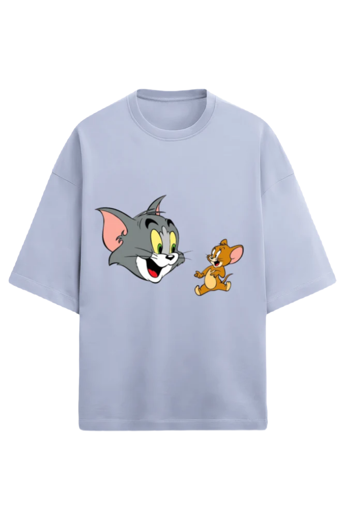 Unisex Terry Oversized T-Shirt_Tom n Jerry