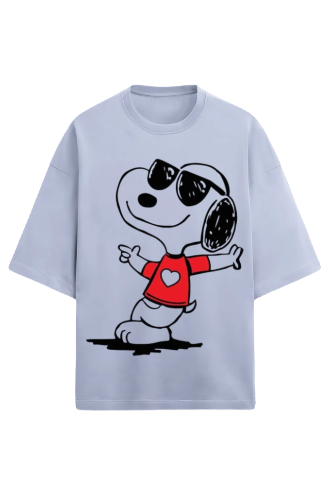 Unisex Oversized Terry T-Shirt_Snoopy