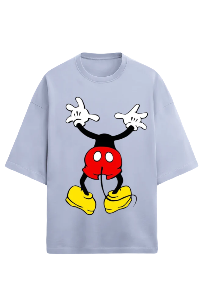 Unisex Oversized Terry T-Shirt_Mickey Looking