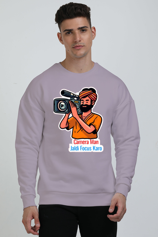 Men's Oversized Sweatshirts_Cameraman Meme