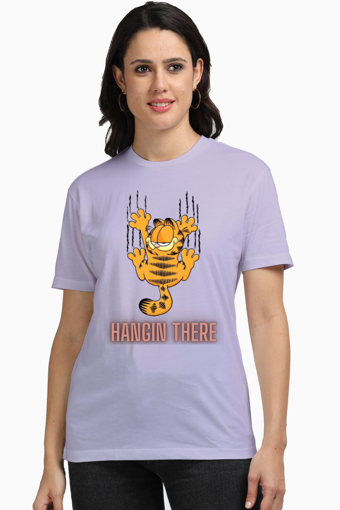 Women Supima T-Shirts_Hangin There_Cartoon Collection