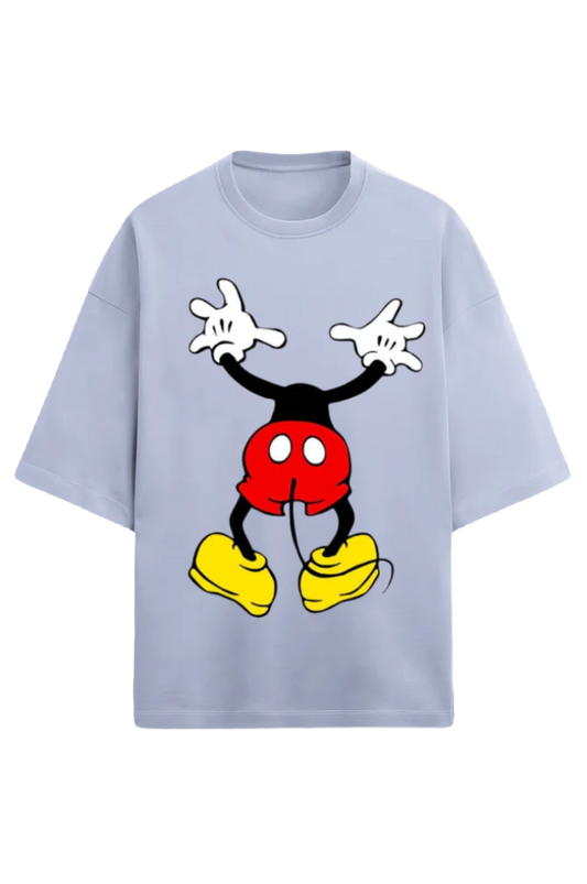 Unisex Oversized Terry T-Shirt_Mickey Looking