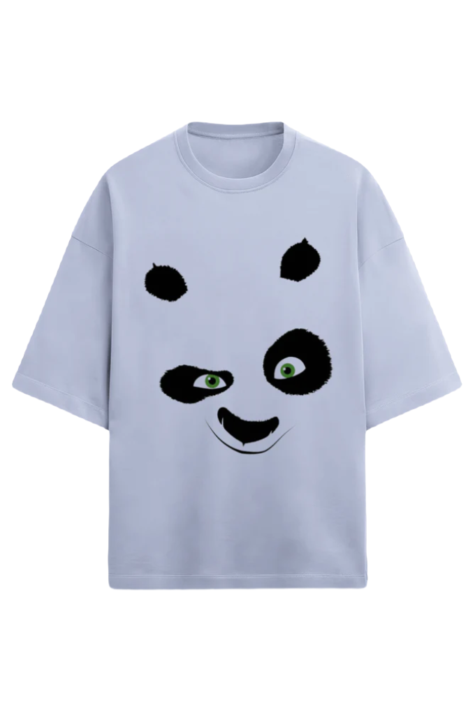 Unisex Oversize Terry T-Shirt_Panda Face