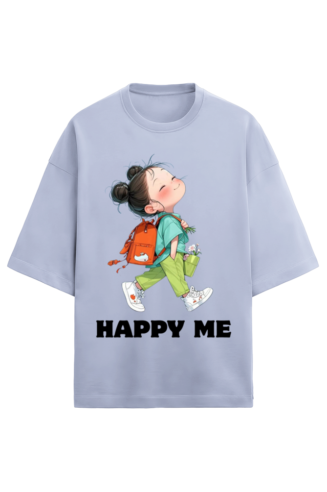 Women Oversized T-Shirt_Happy Me