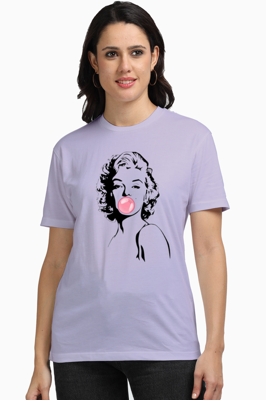 Women Supima T-Shirts_Marlyn Monroe_Cartoon Collection