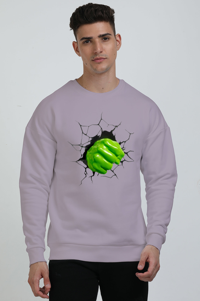 Men's Oversized Sweatshirts_Hulk Punch