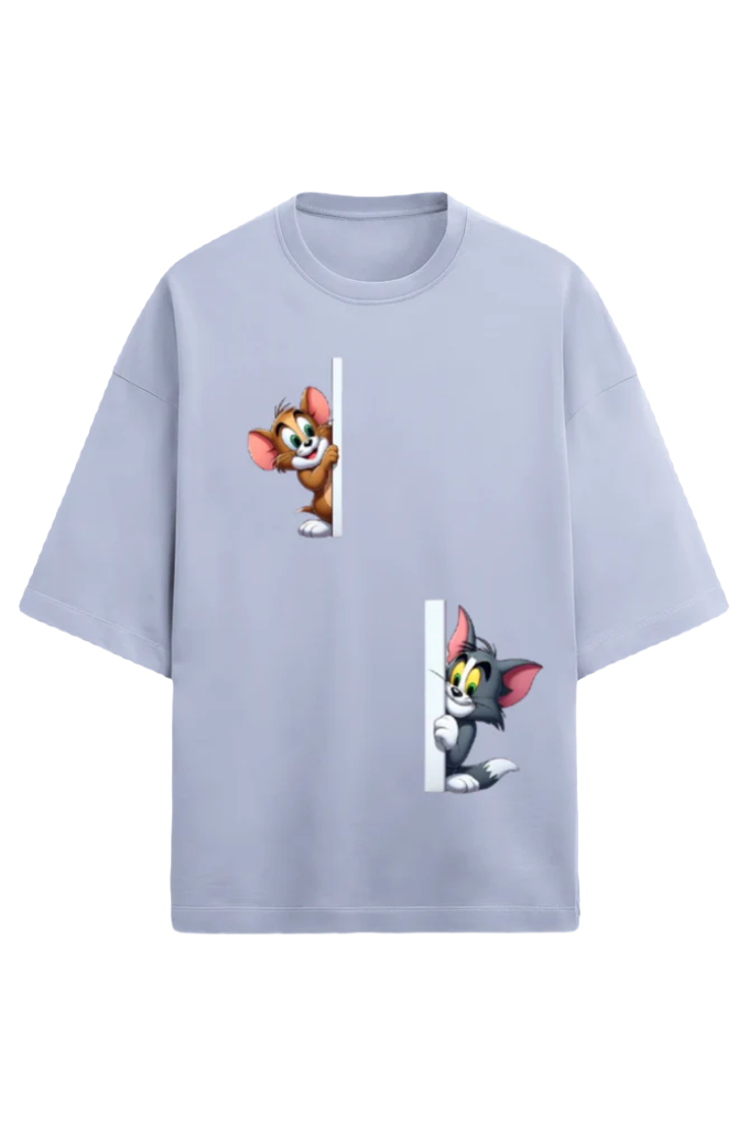 Unisex Terry Oversized T-Shirt_Tom n Jerry