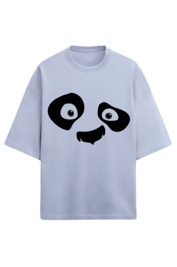 Unisex Oversize Terry T-Shirt_Panda Face