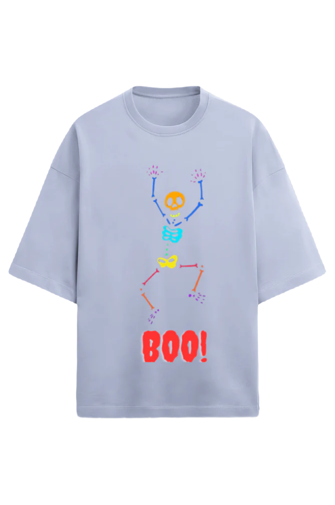 Unisex Oversize Terry T-Shirt_Grumpy Ghost