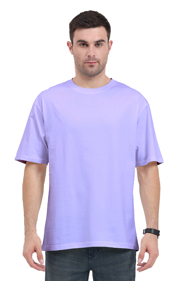 Men's Oversize Half Sleeve T-Shirt_Plains