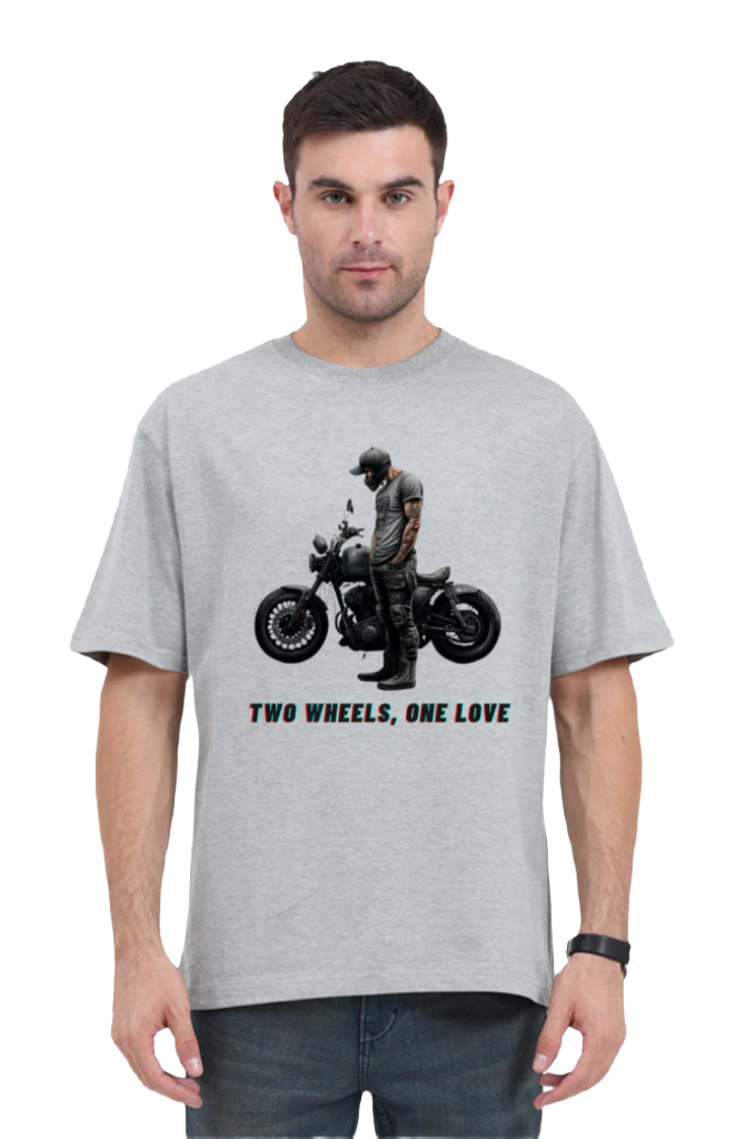 Men's Oversize Half Sleeve T-Shirt_Bike Love