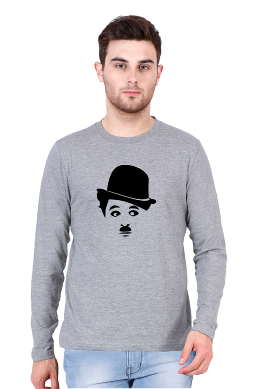 Men's Round Neck Full Sleeve_Charlie Chaplin