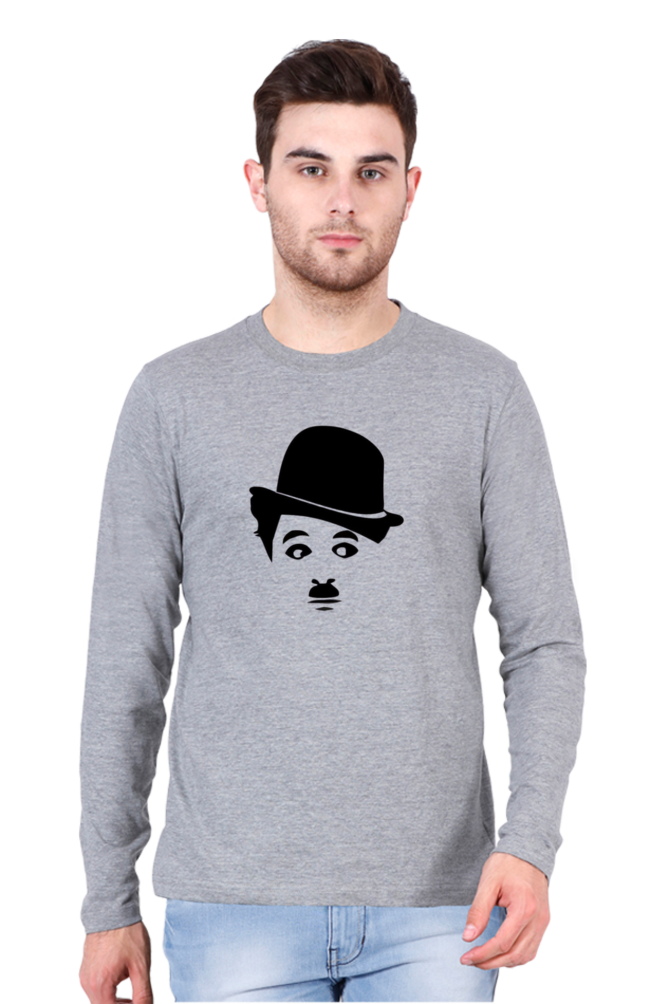 Men's Round Neck Full Sleeve_Charlie Chaplin