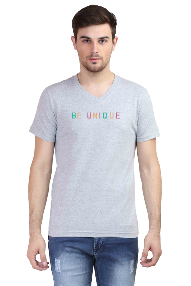 Men's V Neck Half Sleeve T-Shirt_Be Unique