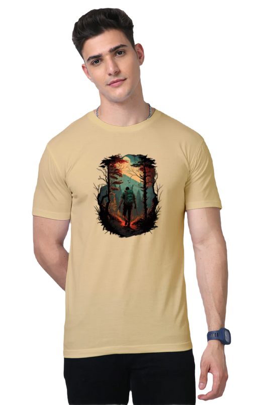 Men Supima T-Shirts_Forest Trek_Hikes & Treks Collection