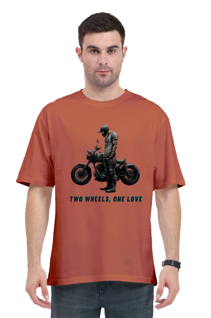 Men's Oversize Half Sleeve T-Shirt_Bike Love