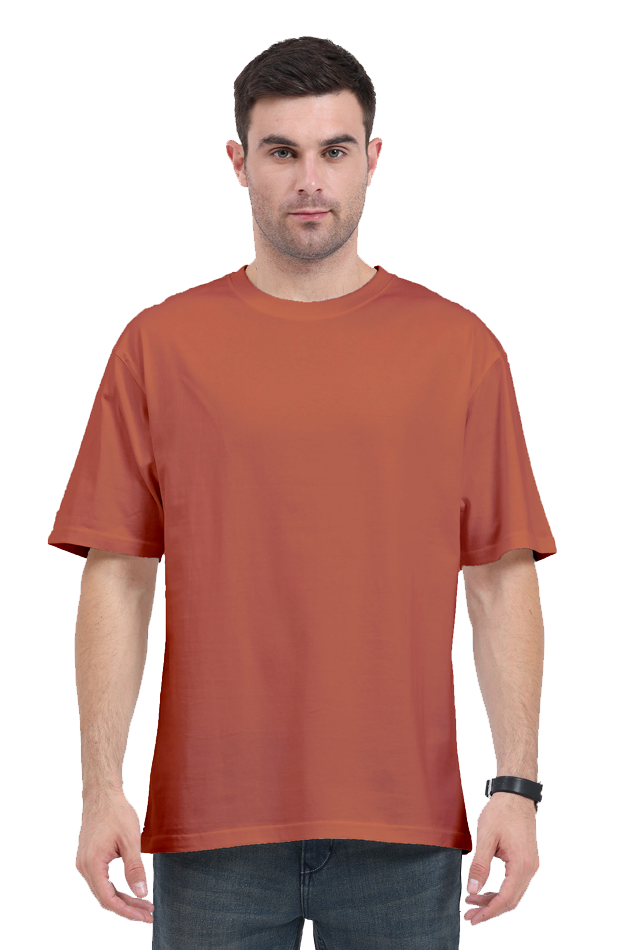 Men's Oversize Half Sleeve T-Shirt_Plains