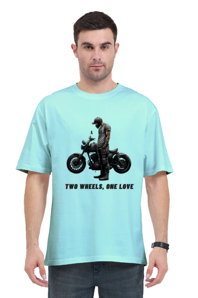 Men's Oversize Half Sleeve T-Shirt_Bike Love