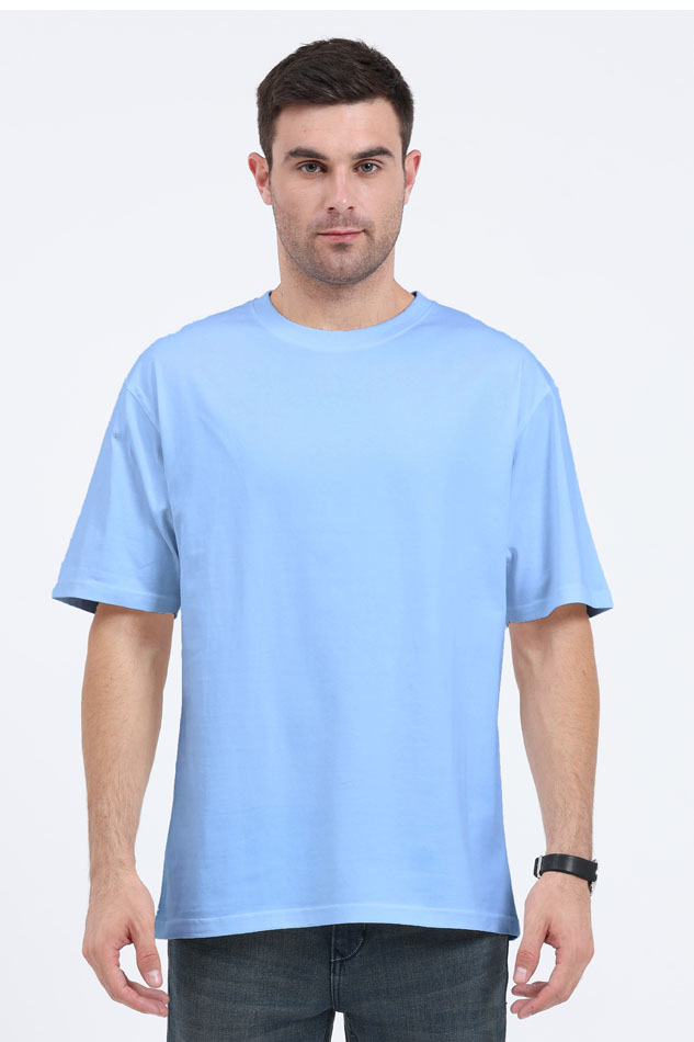 Men's Oversize Half Sleeve T-Shirt_Plains