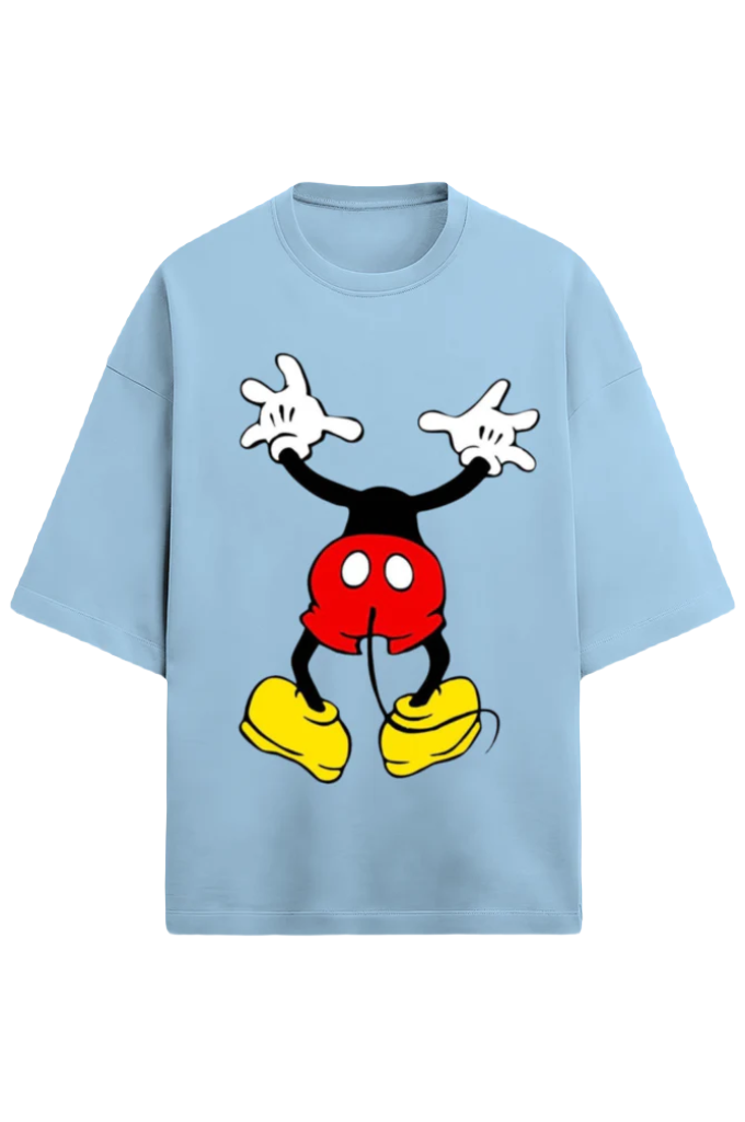 Unisex Oversized Terry T-Shirt_Mickey Looking